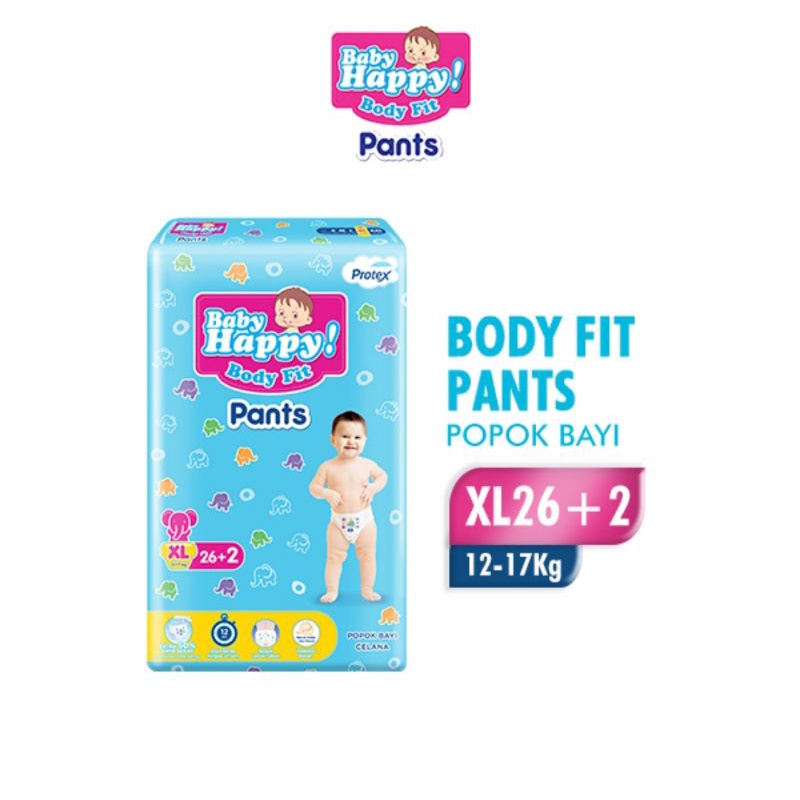 Baby happy pants M 34 L30 XL26 popok bayi pempers pempes celana