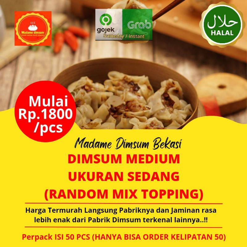 Dimsum ayam Frozen halal (Ukuran MEDIUM) Bekasi pondok gede Jakarta timur Cikarang Karawang.. Kompos