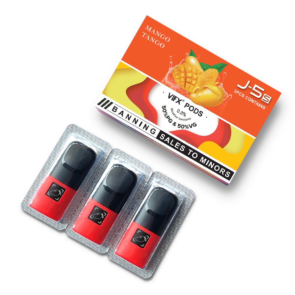 ViFX Compatible 100% RELX Essential Infinity Phantom Pod 3PCS Ice Mango Flavour 2.0ml