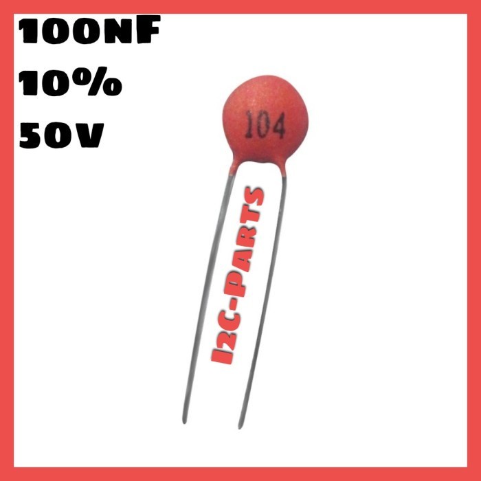 104 100nF 50v 0.1uF Ceramic Capacitor Multilayer Kapasitor Non Polar C