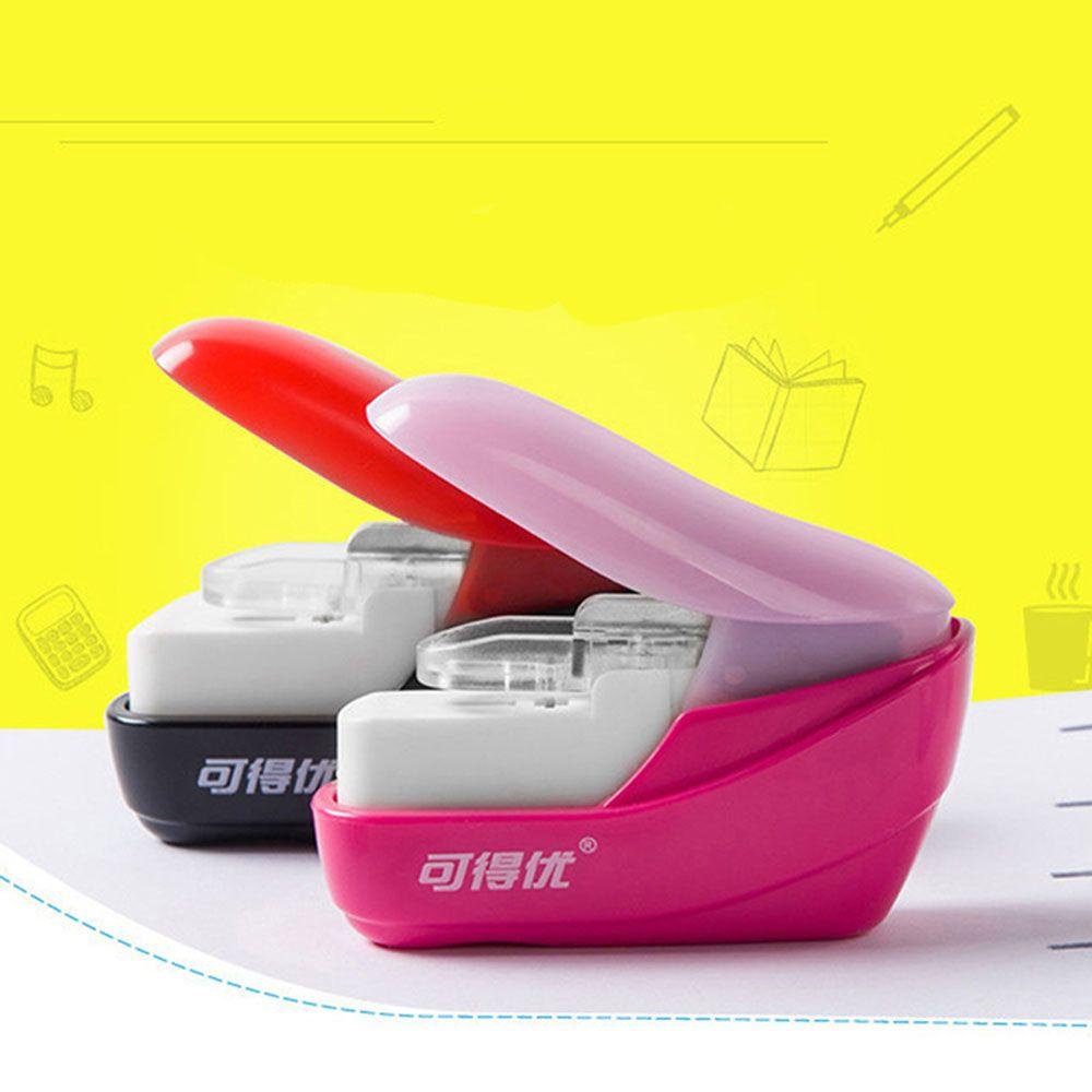 Lanfy Stapler Tanpa Paku Tembak Mini Stapler Tahan Lama High Quality|Tanpa Paku Tanpa Staples Alat Tulis