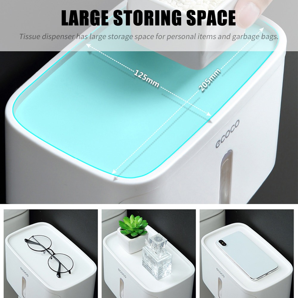 【GOGOMART】ECOCO Kotak Tisu / Tissue Storage Toilet - E1807