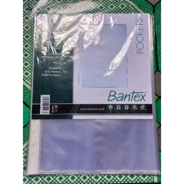 BANTEX POCKET A4 CLEAR Isi 20 Pcs 1P (SLEEVE Bantex)