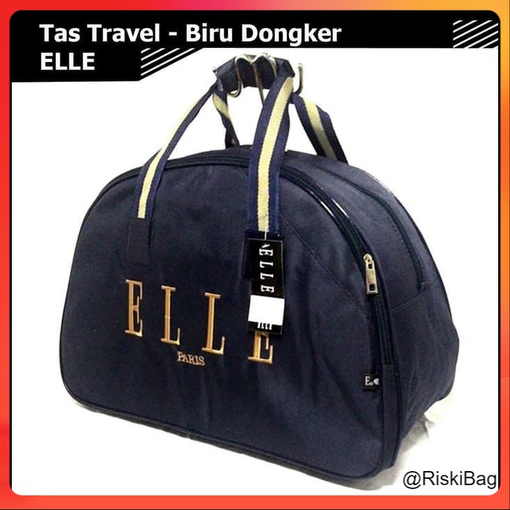 Special Tas Distro Berkualitas Tas Travel Elle Biru Dongker | Koper | Jinjing | Travel Bag By Hana O