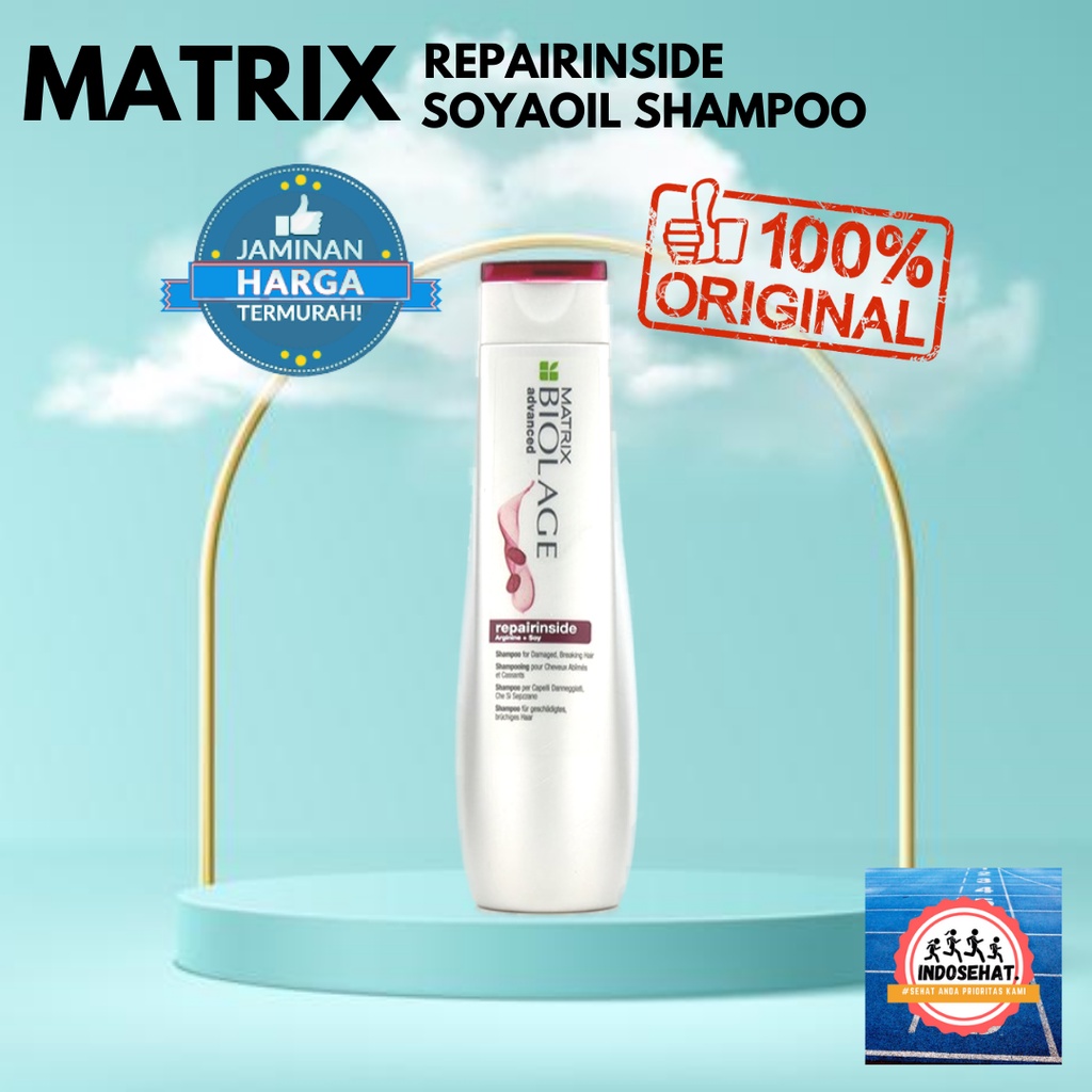 MATRIX Biolage Repairinside Shampoo - Shampo Perawatan Pelembut Rambut Rusak Bercabang 200 ml