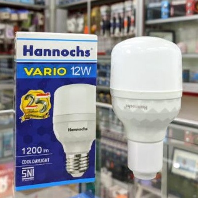 Lampu led hannochs vario 12 watt nyala putih