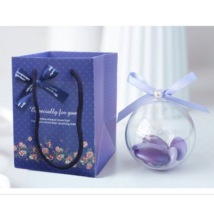 

Terlaris Kantong Paper Bag Biru Hadiah Kado Valentine / Goodie Bag Pesta