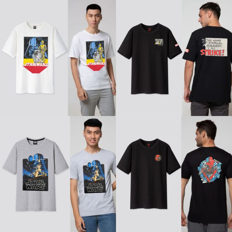 RESTOCK kaos dewasa laki laki STAR WARS & MARVEL nevada