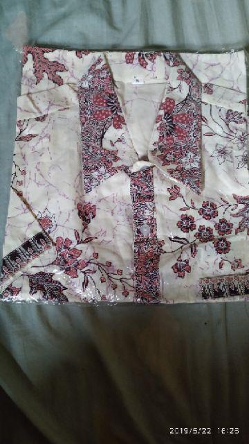 Sarimbit Keluarga/ Family Batik Gamis Wanita Kd Melati Dasar Krem Pink
