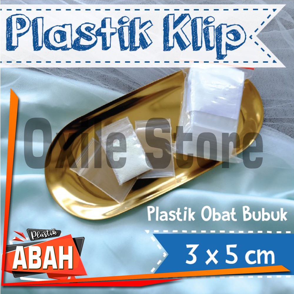 PLASTIK KLIP 3x5 CM LIST PUTIH | LIST MERAH | PLASTIK CLIP PLASTIK ZIPLOCK BENING | BANDUNG