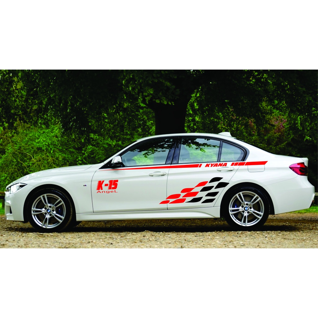 sticker stiker mobil sedan vios limo corolla honda city honda toyota nissan daihatsu suzuki sedan - 