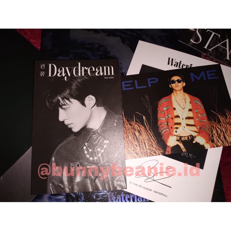 POSTCARD B.I HANBIN WATERFALL ALBUM