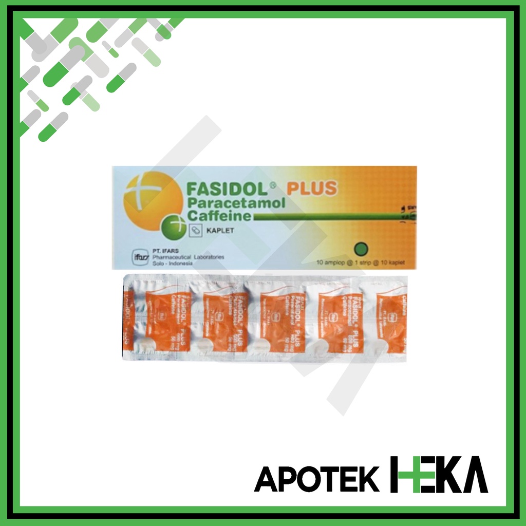 Fasidol Plus Paracetamol Caffeine Box isi 10x10 Tablet - Obat Demam (SEMARANG)