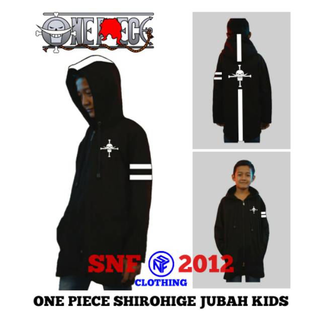 Jubah anime anak One piece shirohige