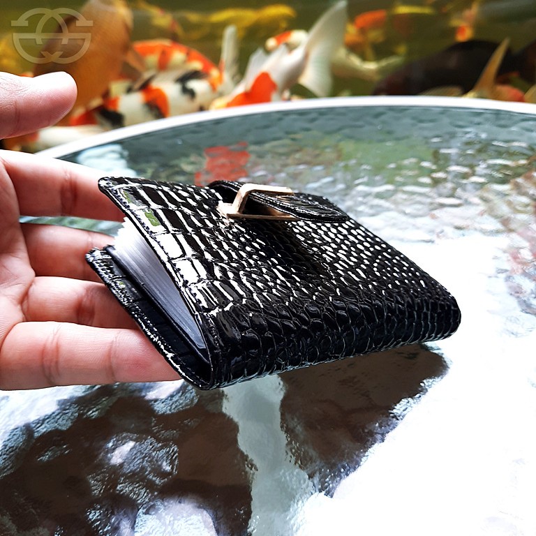 Dompet Kartu 6564 Croco gawang card holder slot kartu 14 dan slot uang THR