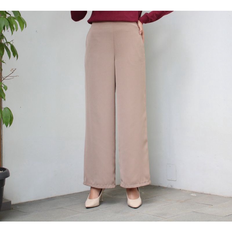 CELANA KULOT HIGHWAIST PREMIUM SCUBA // CULLOTE HIGHWAIST PANTAS // CELANA KULOT WANITA PANJANG TERBARU