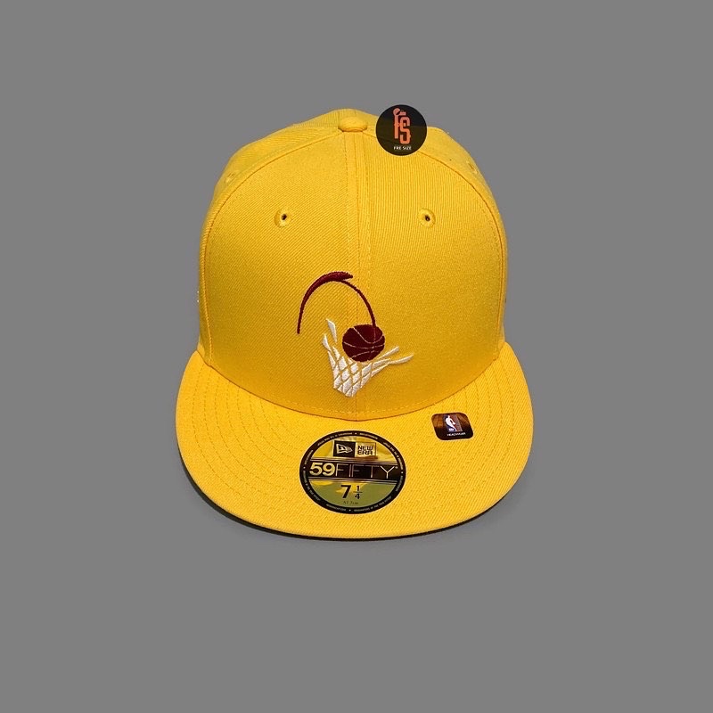 TOPI NEW ERA ORIGINAL 5950 NBA CITY 1 CLEVELAND CAVALIERS YELLOW