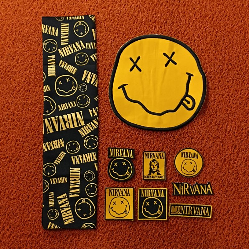 Patch bordir / Backpatch bordir NIRVANA free Slayer Bandana Best Seller