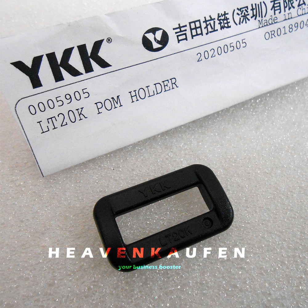 Ring Kotak YKK 2 cm Poly Acetal (POM) Kuat Bagus Berkualitas Warna Hitam Harga Per Biji