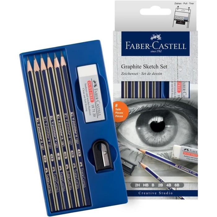 

Faber-Castell Graphite Sketch Set (#114000) Murah Meriah Ready