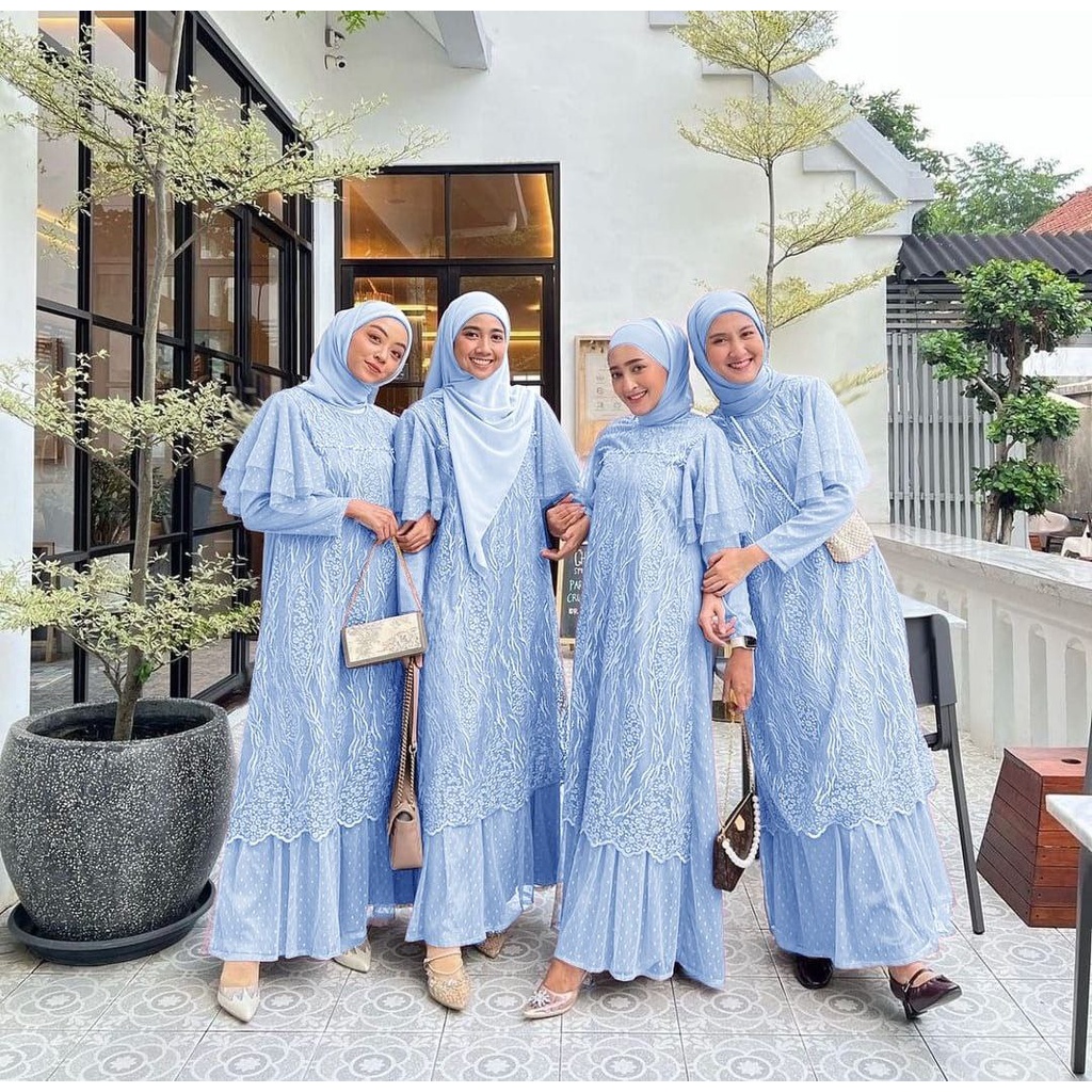 MX KEISYA FASHION BRUKAT WANITA TERLARIS / GAMIS MEWAH TERBARU / PAKAIAN MUSLIM PESTA