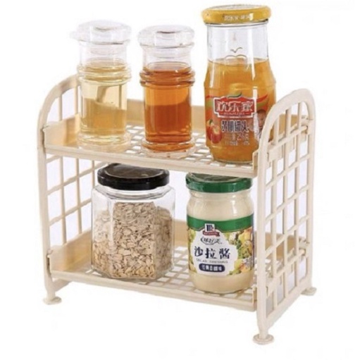 Rak Plastik Mini Serbaguna 2 Susun Bahan Plastik Rak Kamar Mandi