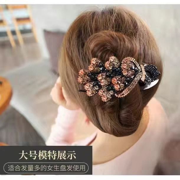 JEPIT RAMBUT KOREA SANGGUL WANITA MOTIF MERAK ELEGAN ORIGINAL IMPORT