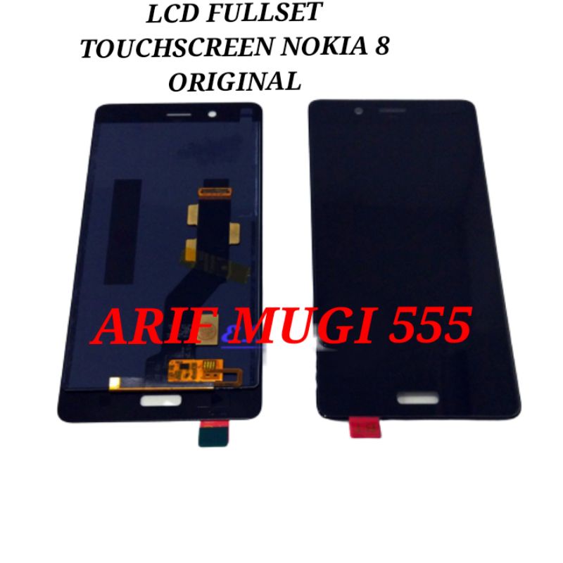 Lcd Touchscreen Nokia 8 Fulset Original