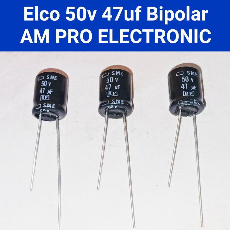 Elco 50v 47uf Elko 47uf 50v Bipolar Original