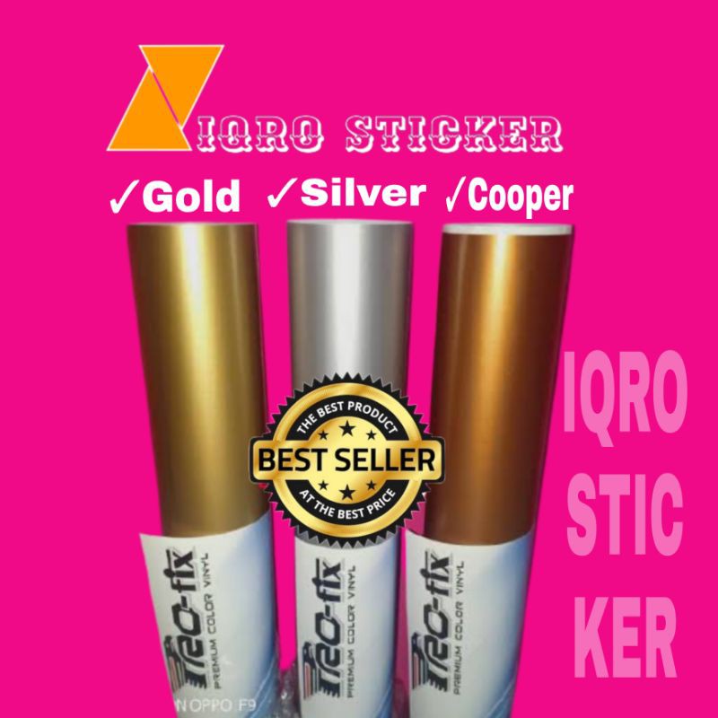 Sticker skotlet motor / Sticker skotlet mobil / Sticker skotlet merk profix warna emas Cooper silver