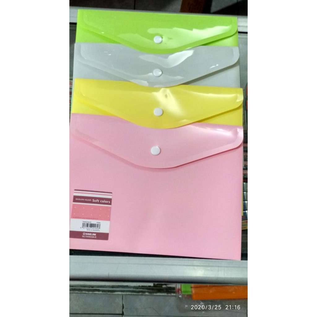 

King Jim Envelope Holder A5 Soft Color 734GA-E