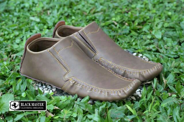 SEPATU FORMAL SLIPON KULIT ASLI BLACKMASTER ALIEN