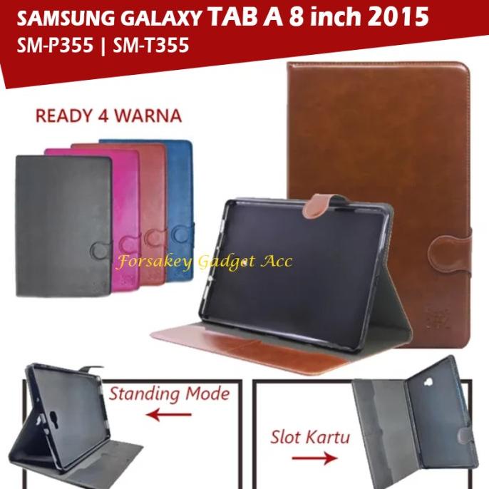 Samsung Galaxy Tab A 8" With S-Pen P355 Leather Flip Cover Case Casing | TABLET SLEEVE