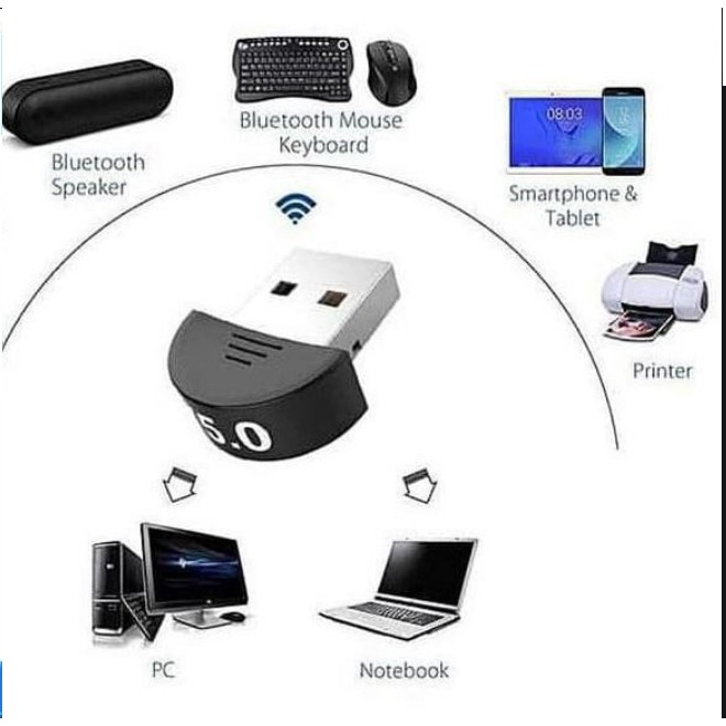 Komputer Usb Bluetooth 5.0 Dongle PC Laptop CSR Mini Windows blutut 5 adapter Computer wireless