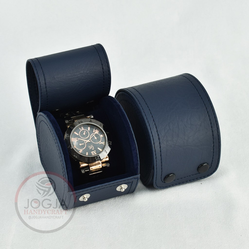 Exclusive Travel Watch Box / Kotak Tempat Jam Tangan Good Quality Jogja Handycraft