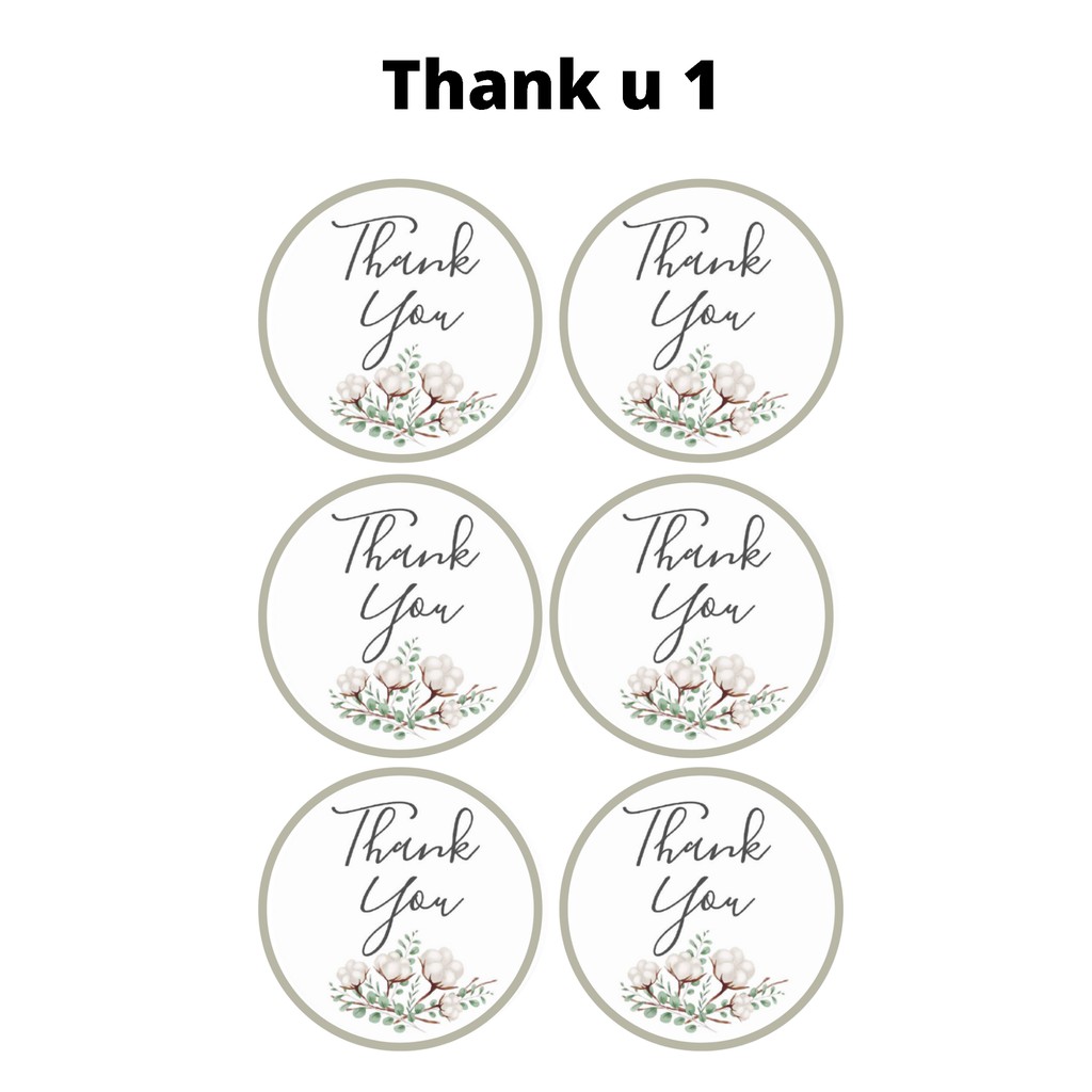 Sticker Thank You Sticker Tumblr Olshop Aesthetic Murah