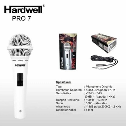 Mic kabel hardwell Pro7 handheld micorphone pro 7 cable