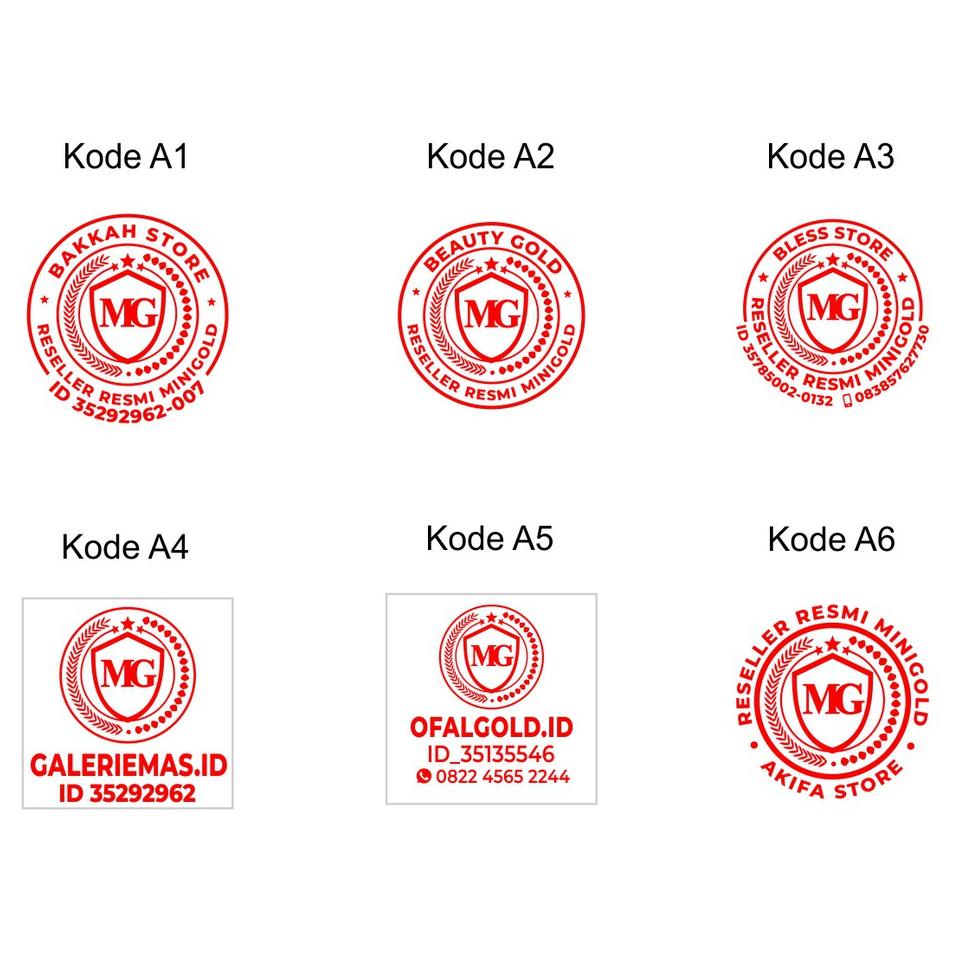 

V-AAQ ☎ Stempel Flash untuk reseller MiniGold Custom Free Design ||murah