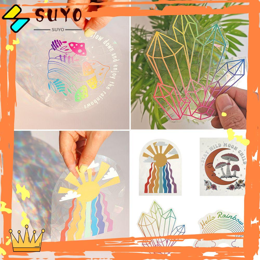 Suyo Stiker Dinding Desain Sun Catcher Model DIY Untuk Dekorasi Rumah