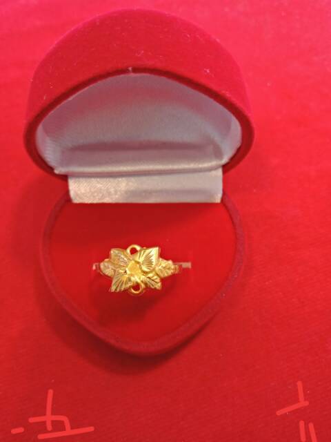 Cincin No 15anak dan dewasa emas asli kadar 700 70% 22 0.5 setengah g gr gram ukir z cantik