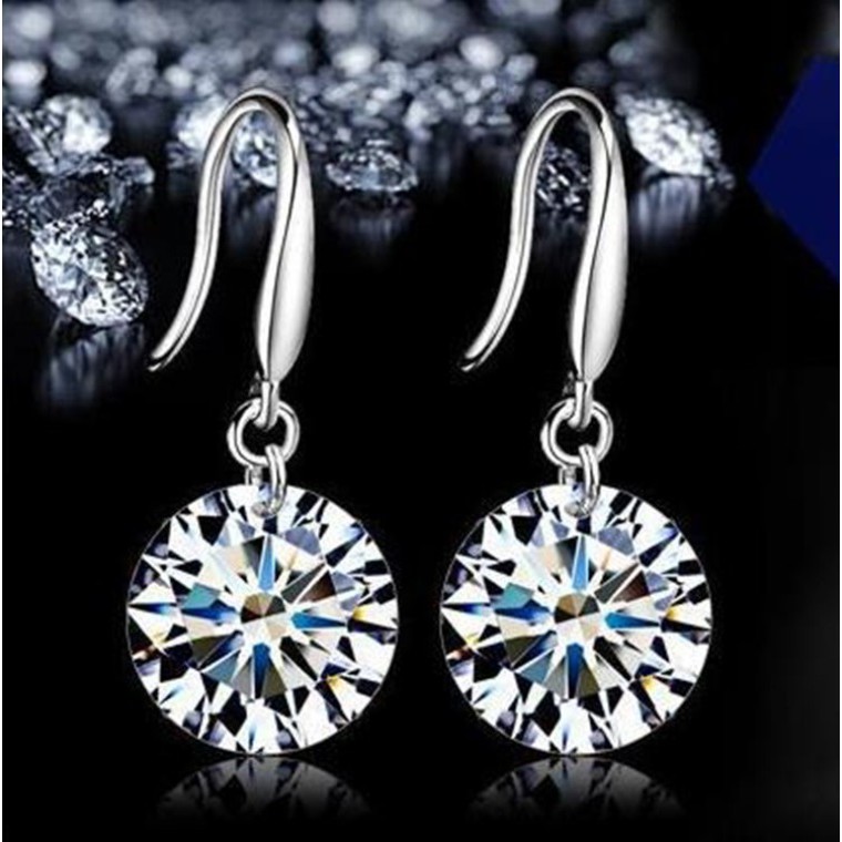 Anting Gantung E142 HOOK DIAMOND Gaya Korea Fashion Kristal Women Earring Aksesoris Giwang Wanita