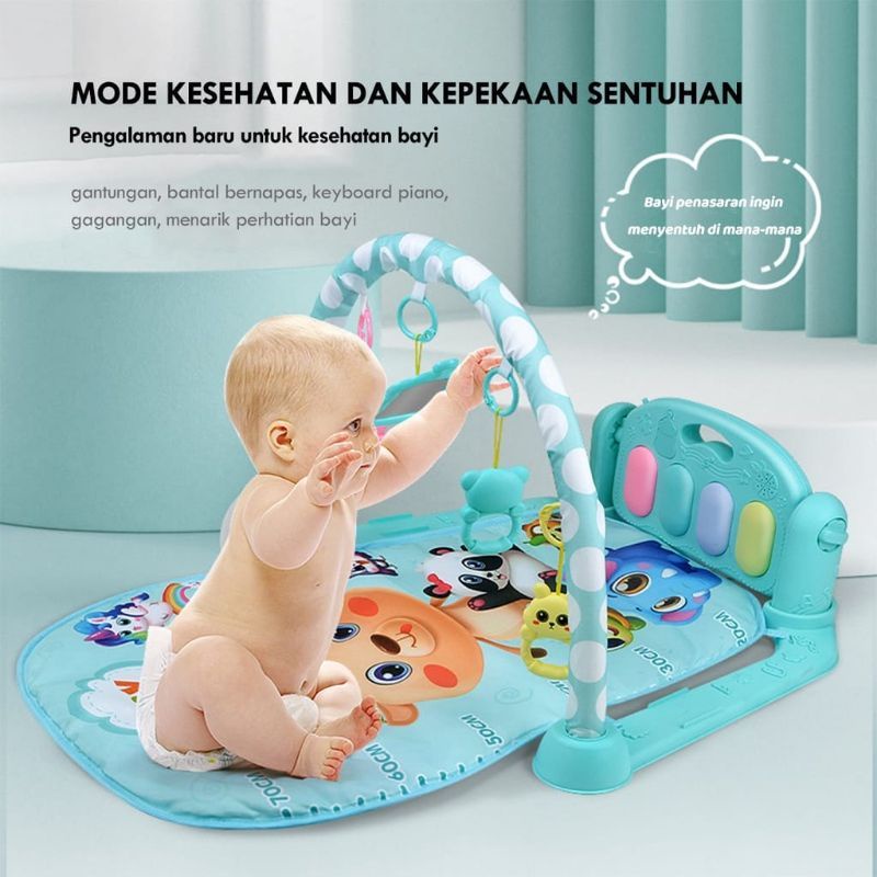 Baby PlayGym Mainan Playmat Piano Musical Anak