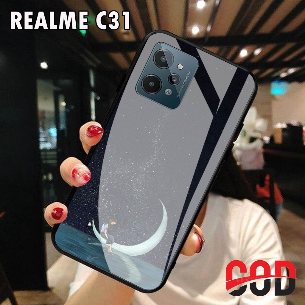 Softcase Kaca Realme C31 - Casing Hp Realme C31  - Case Hp Realme C31 - Softcase Realme C31 [H20]