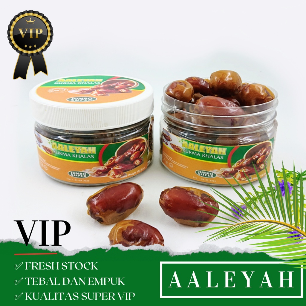 Kurma Khalas VIP Aaleyah 150 Gram SUPER PREMIUM Quality