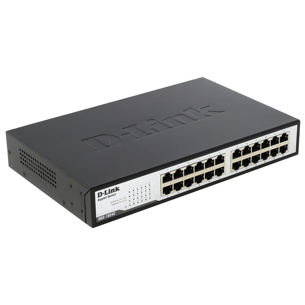 Switch Hub D-Link DLink 24 port DES 1024D