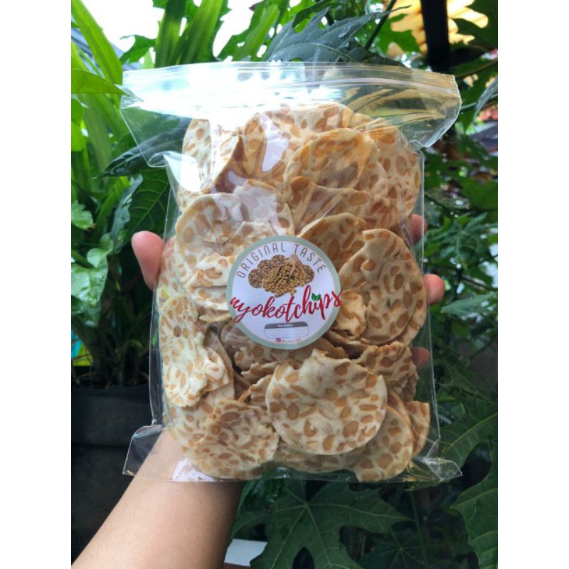 

Keripik Tempe Sagu Gurih Original | Cemilan Murah | Snack | NyokotChips | 250gr