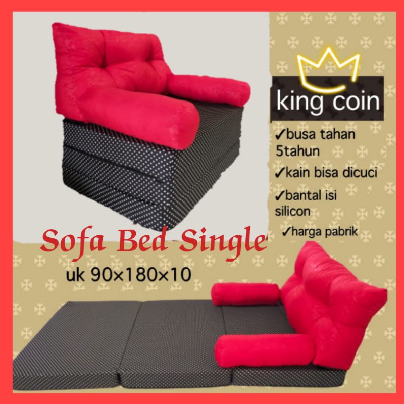 Kasur Lipat Sofa Bed Single Praktis