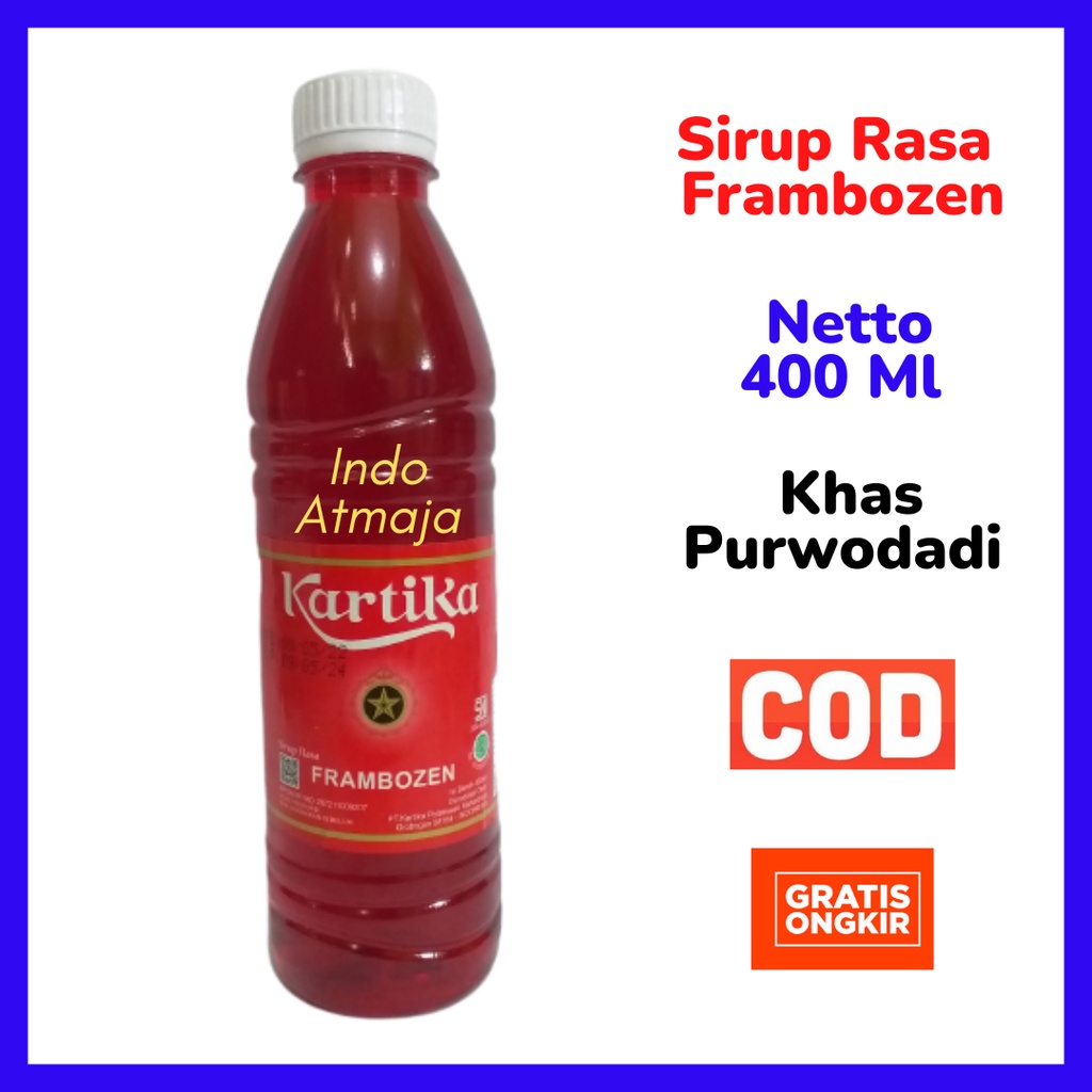 

Sirup Kartika Frambozen Oleh Oleh Khas Purwodadi Grobogan 400 Ml