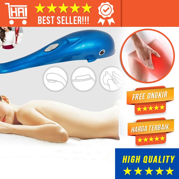 [100% ORI] ALAT PIJAT LUMBA LUMBA DOLPHIN INFRARED MASSAGER MASSAGE ALAT PIJAT GETAR TUBUH ELEKTRIK
