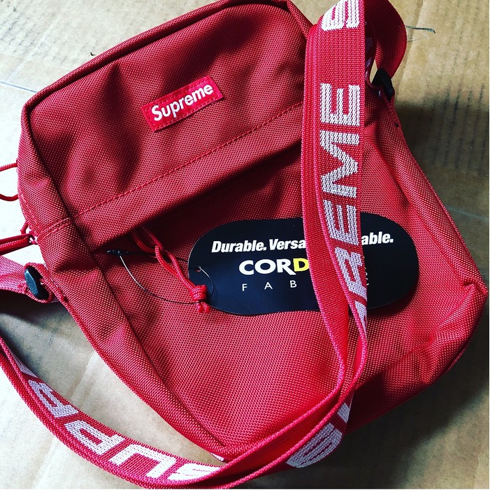 supreme ss18 red shoulder bag